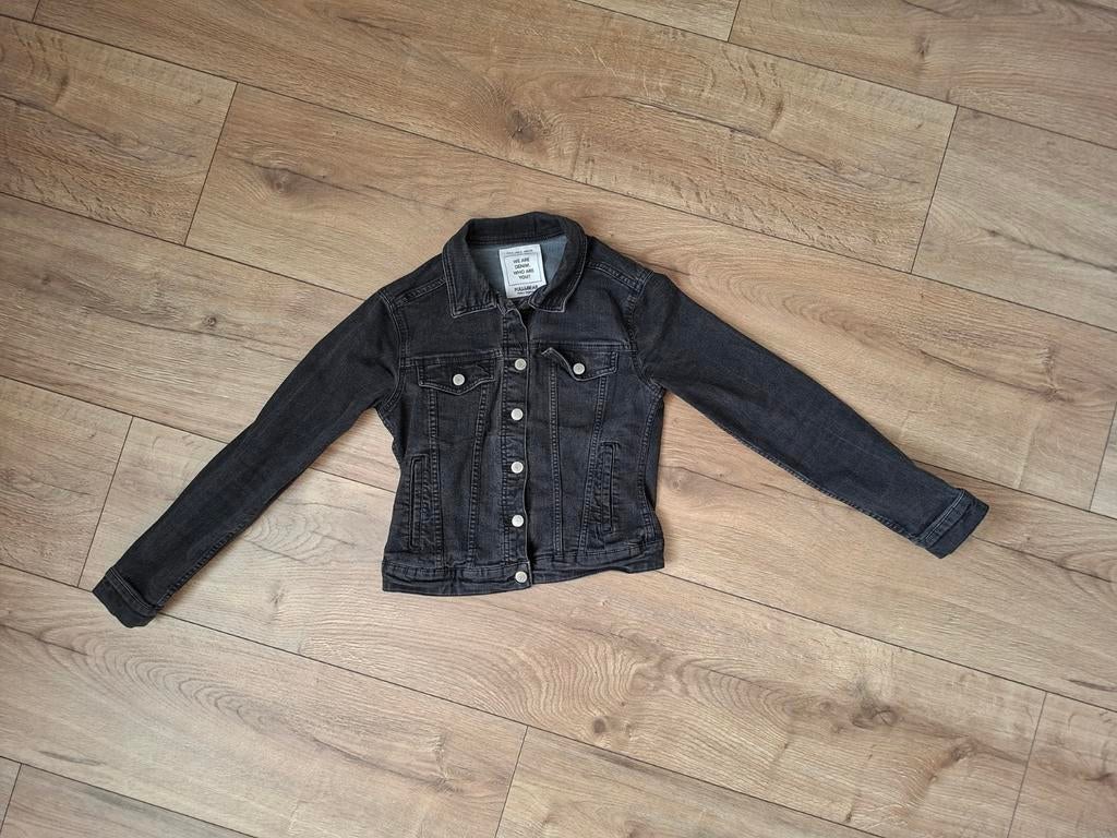 Spijkerjasje  Pull & Bear maat S, Zwart, Ophalen of Verzenden, Zo goed als nieuw, Maat 36 (S)