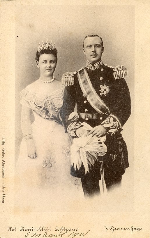 KONINGIN WILHELMINA en PRINS HENDRIK 1901 (DR179), Verzamelen, Koninklijk Huis en Royalty, Verzenden, Gebruikt, Nederland, Kaart, Foto of Prent