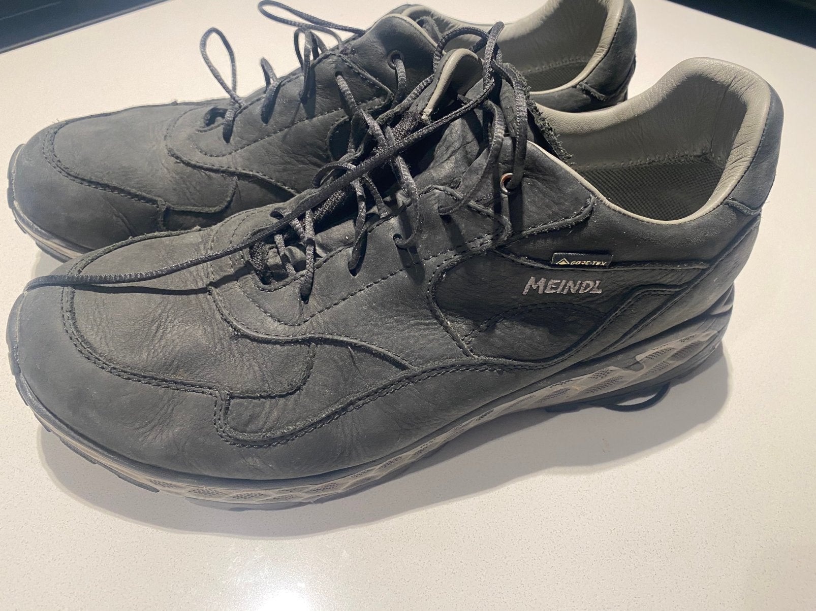 Meindl wandelschoenen maat 44.5, Blauw, Ophalen of Verzenden, Zo goed als nieuw, Wandelschoenen of Bergschoenen