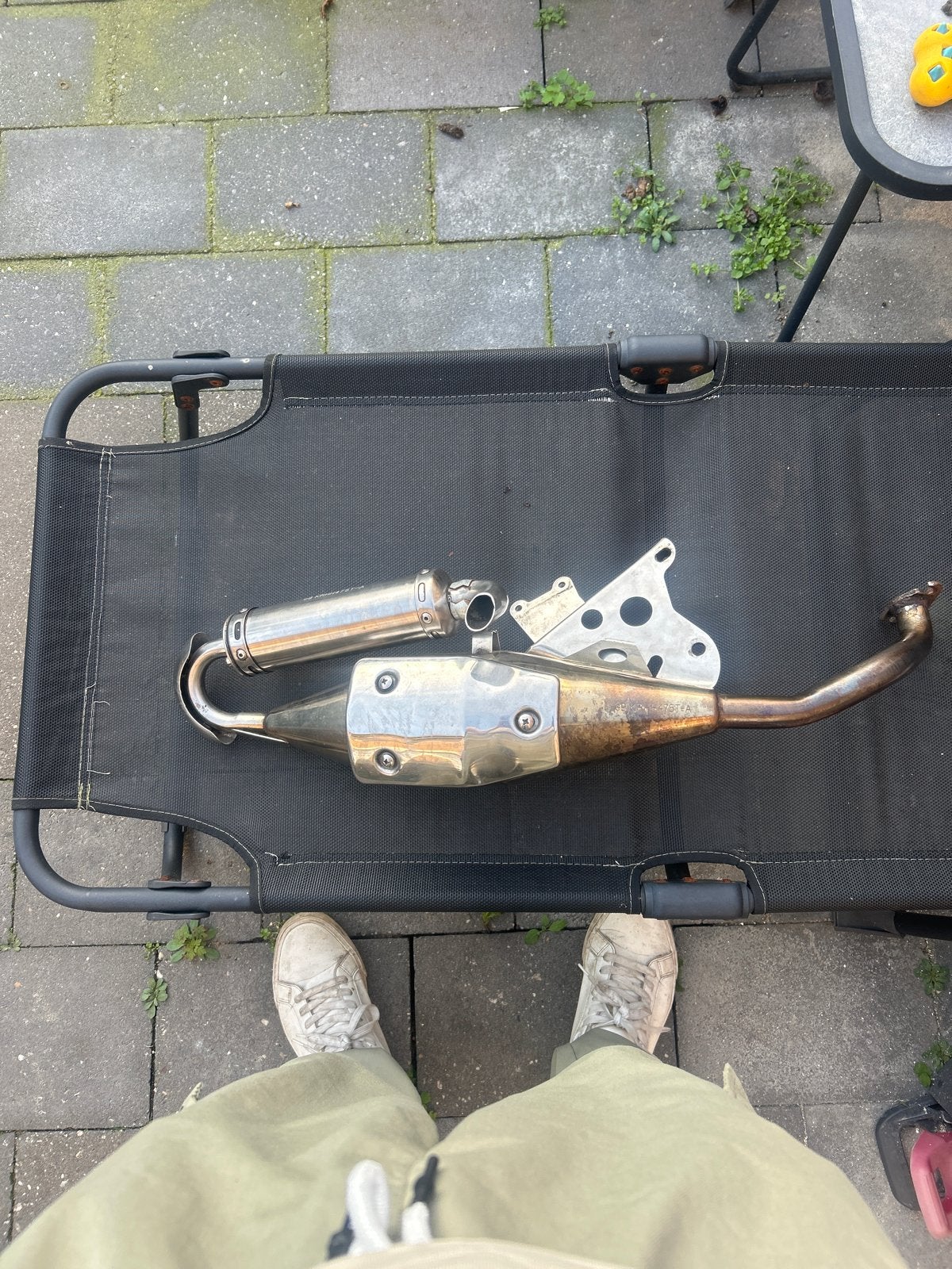 Terugloop uitlaat 2takt scooter, Ophalen, Gebruikt, Uitlaat, Overige merken