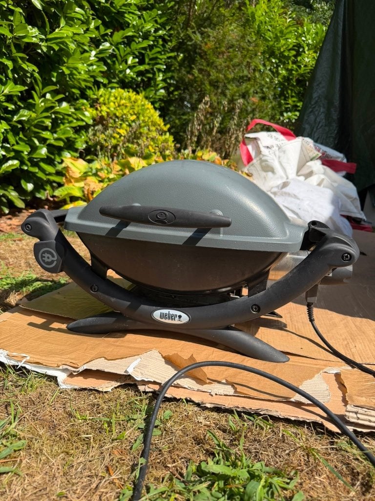 Weber elektrische barbecue, Tuin en Terras, Ophalen, Gebruikt, Weber