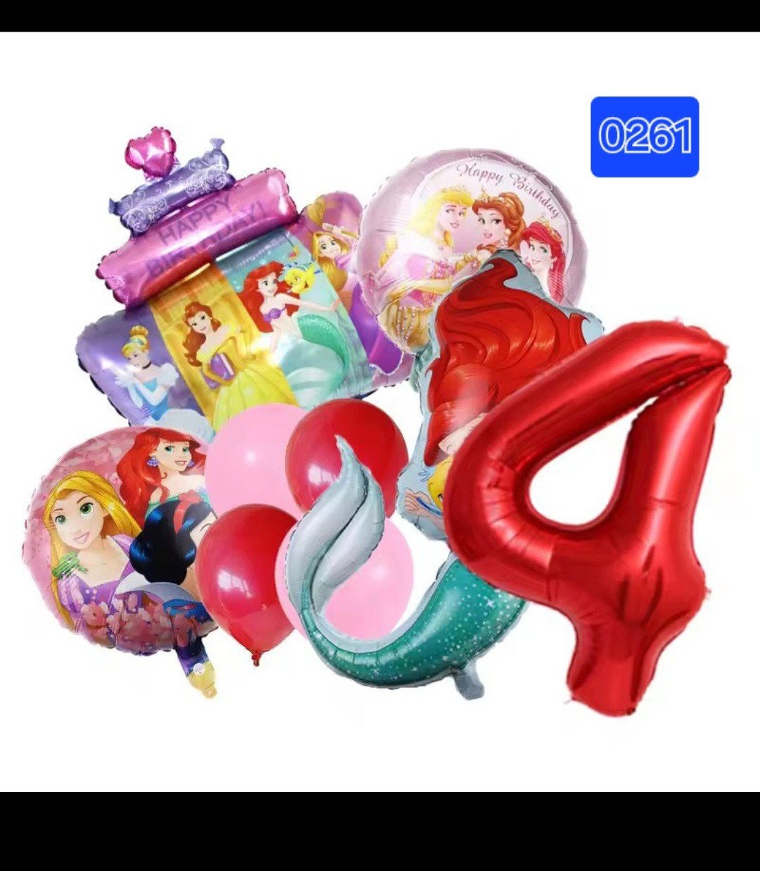 Prinsessen Ballonnen Set - Verjaardag Decoratie, Ophalen of Verzenden, Nieuw, Versiering, Verjaardag