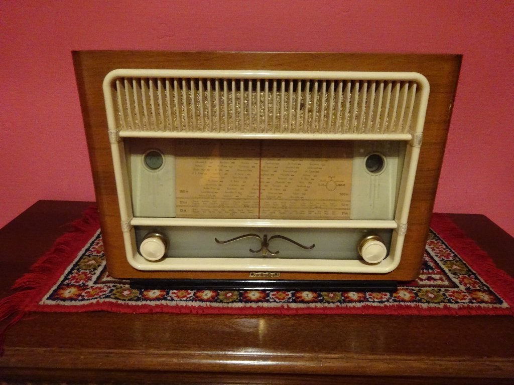 Vintage buizenradio, Ophalen, Zo goed als nieuw, Radio