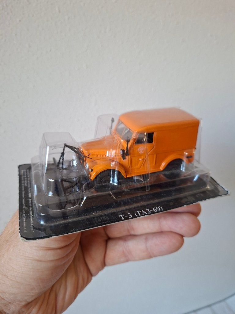 GAZ-69 Sneeuwschuiver USSR 1:43 DeAgostini Modelauto, Ophalen of Verzenden, Nieuw, Auto, Overige merken