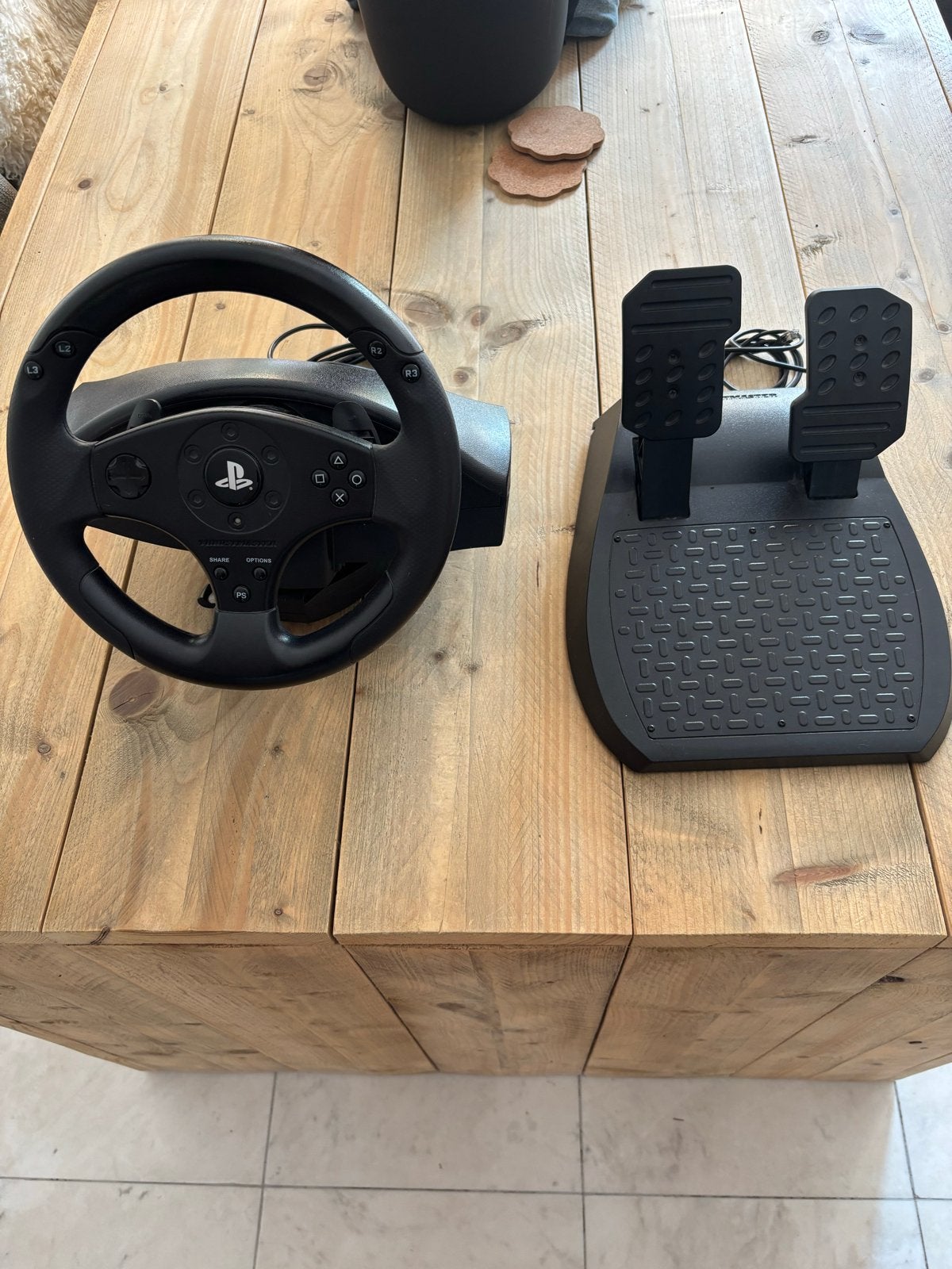 Thrustmaster T80 Racing Wheel en Pedalen voor PlayStation, Ophalen of Verzenden, Gebruikt, Stuur of Pedalen, PlayStation 4