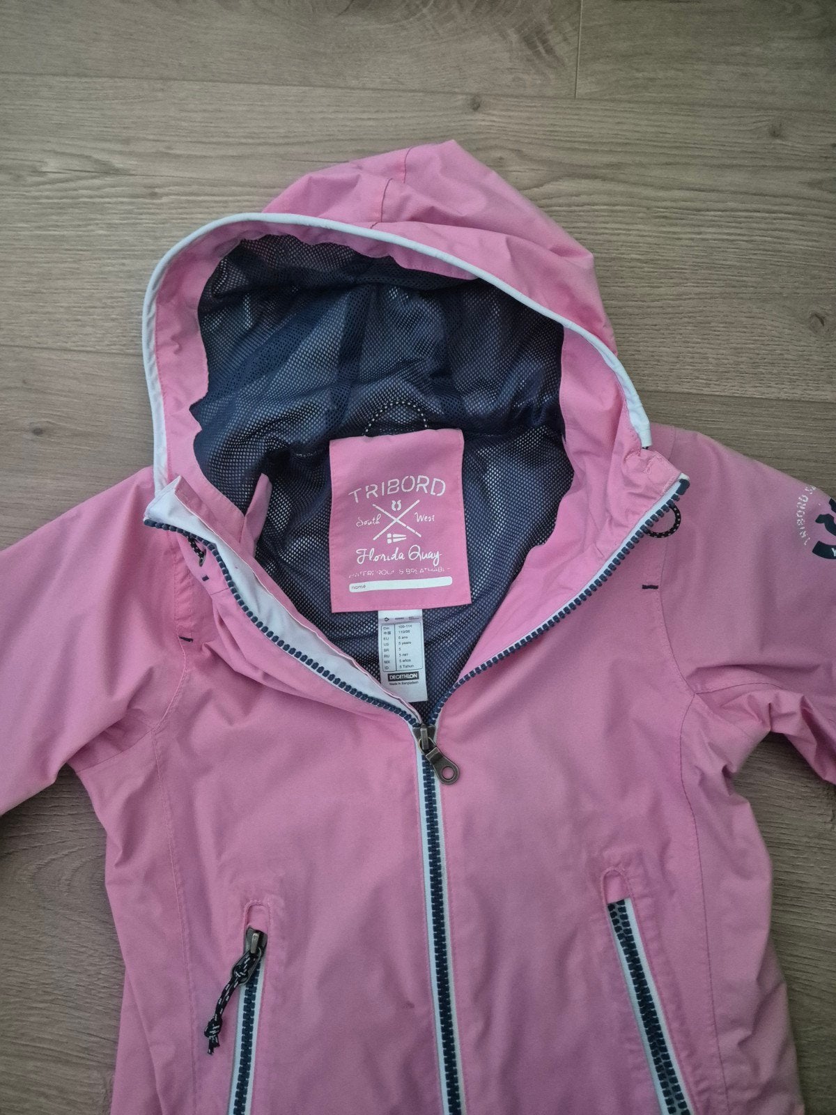 Roze Tribord regenjas maat 110-114 (5 jaar), Ophalen of Verzenden, Zo goed als nieuw, Tribord, Meisje