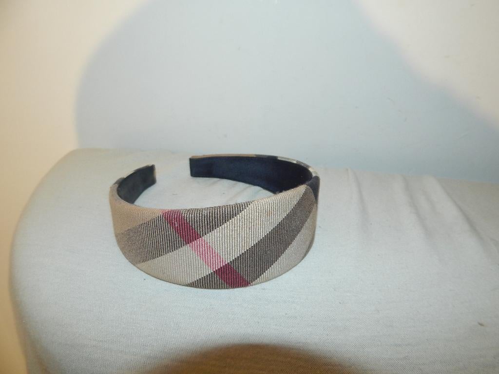 Burberry brede haarband novacheck bekleding ruiten