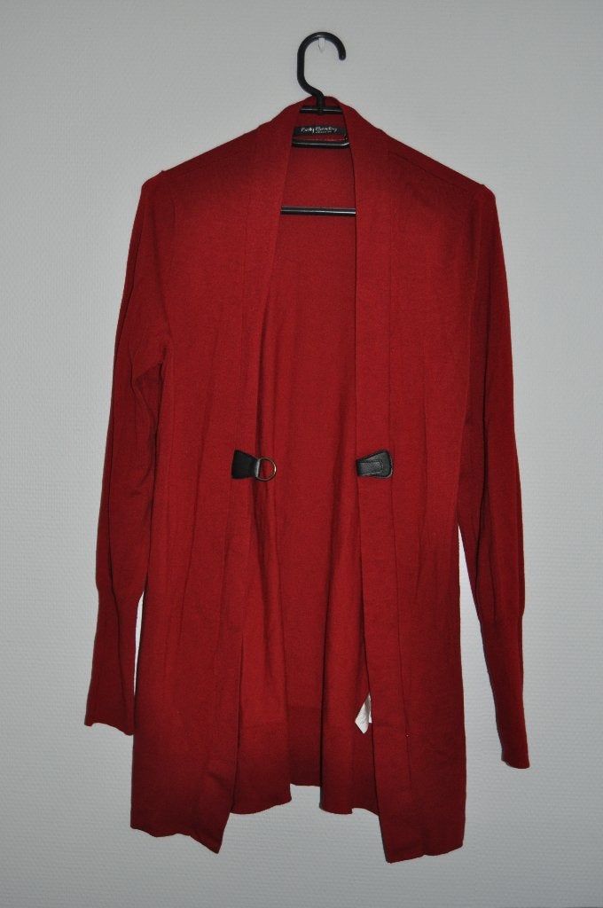 lange rode gilet met sluiting, Maat 38/40 (M), Betty Barclay, Ophalen of Verzenden, Gedragen
