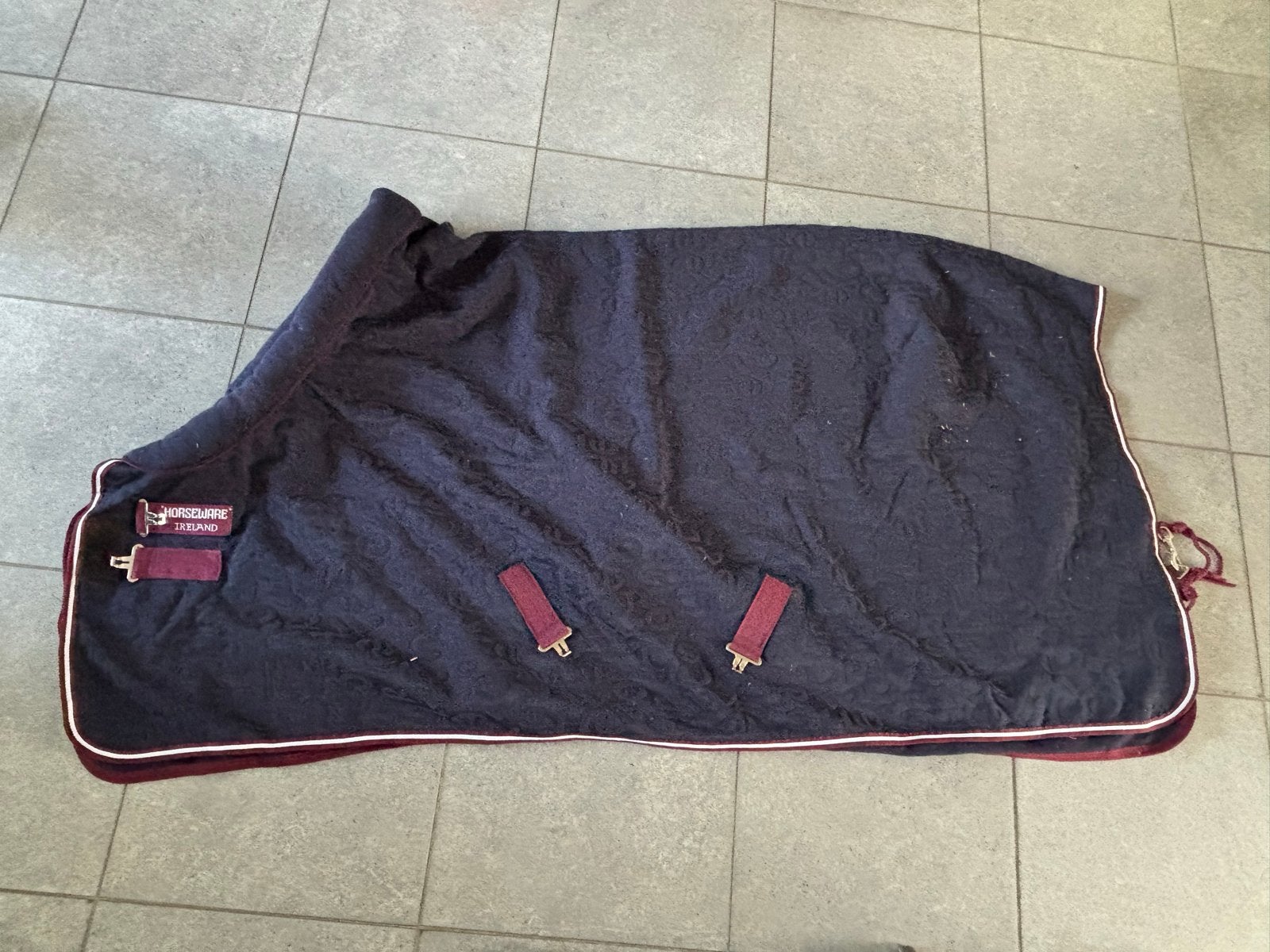 Zweetdeken met cosy nek va Horseware 0gr, Gebruikt, 0 g, Zweetdeken, Ophalen of Verzenden