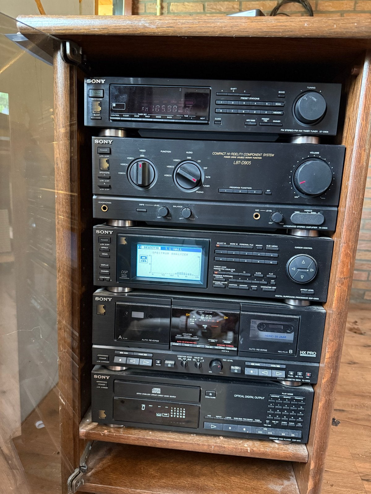 Sony LBT-D905 Hifi Set met Afstandsbediening en Handleiding, Ophalen, Cassettedeck, Losse componenten, Zo goed als nieuw