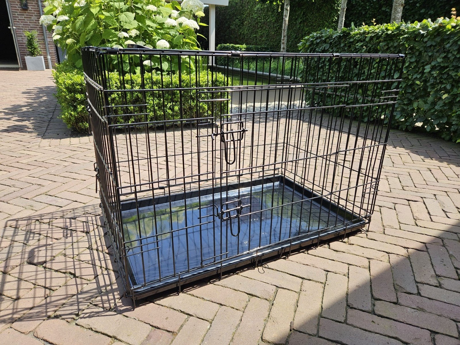 Te koop zgan hondenbench, Dieren en Toebehoren, Hondenhokken, Ophalen of Verzenden, Zo goed als nieuw, 75 tot 110 cm, Minder dan 65 cm