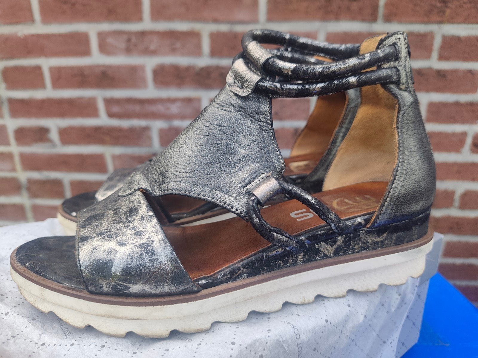 Mooie sandalen met dichte hak, maat 40, Ophalen of Verzenden