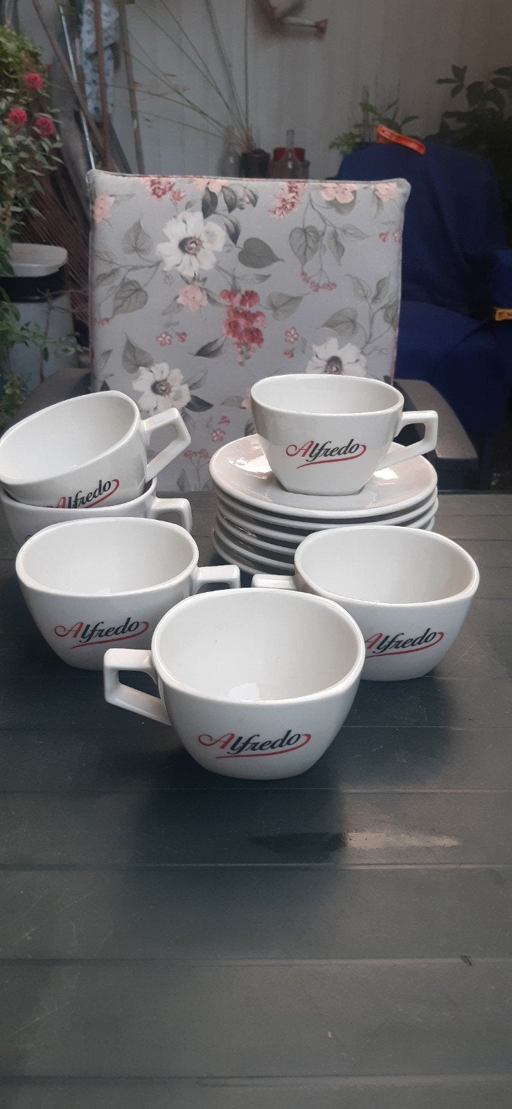 6 cappucino koppen Seltmann Weiden, Alfredo, Ophalen of Verzenden, Zo goed als nieuw, Overige stijlen, Kop(pen) en/of Schotel(s)