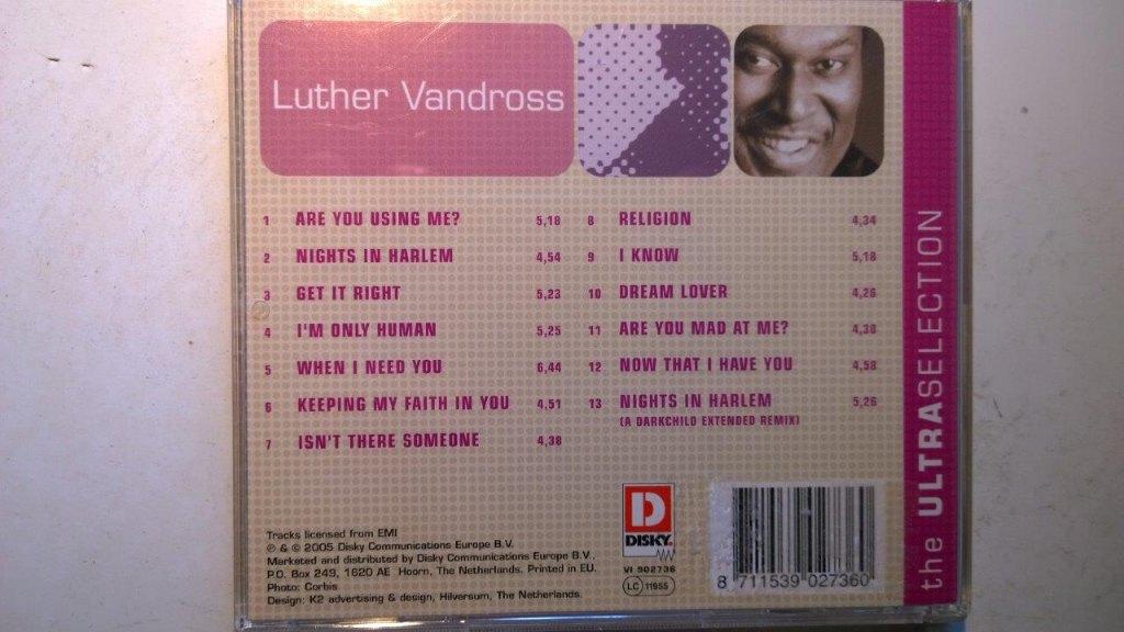 Luther Vandross - The Ultra Selection, Ophalen of Verzenden, 1980 - 1989, Zo goed als nieuw, Soul of Nu Soul
