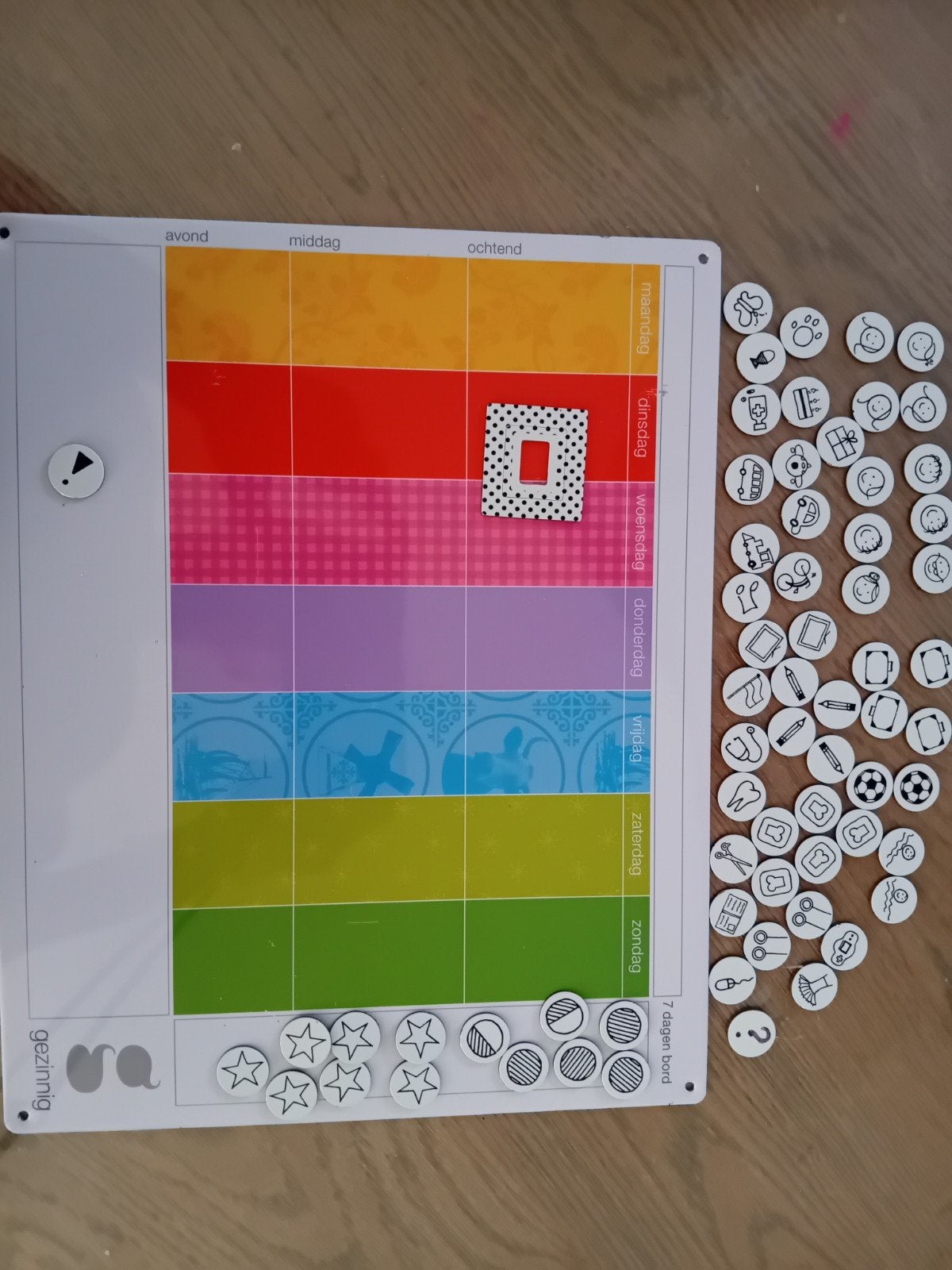 Planbord voor kinderen met magneetjes, Ophalen of Verzenden, Gebruikt