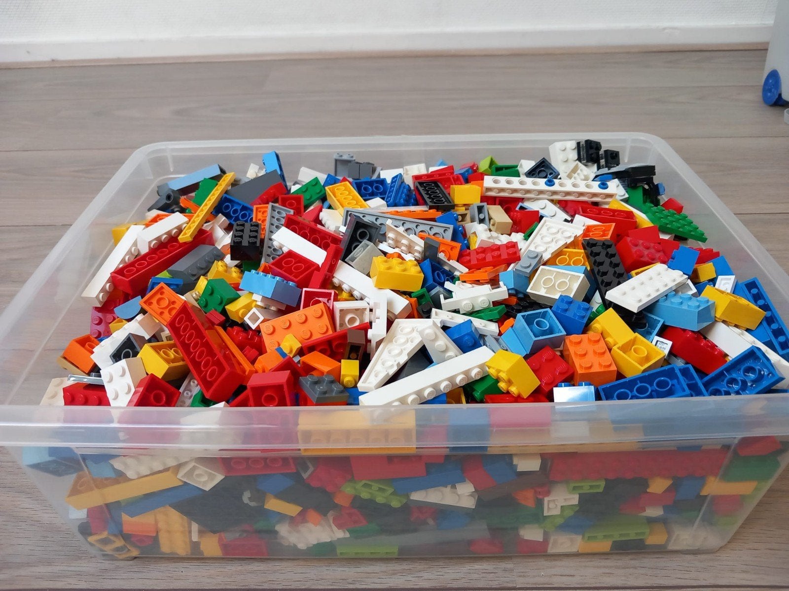 Grote bak  Lego, deuren, ramen, bouwplaten., Ophalen, Gebruikt, Inclusief extra onderdelen, Lego