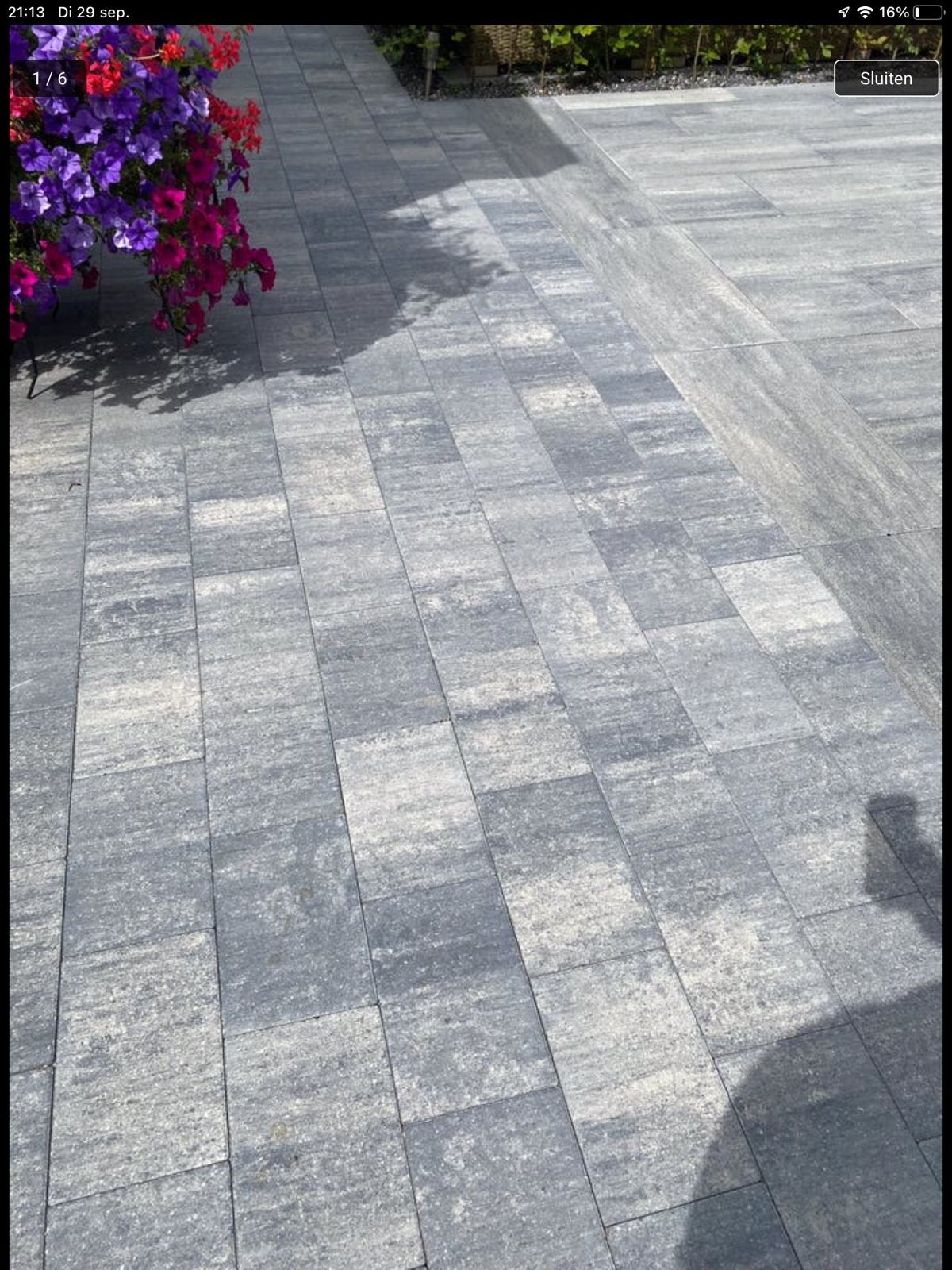 Excluton 60 + soft comfort    Grezzo 30x20x6 cm, Ophalen, Nieuw, Beton, Terrastegels