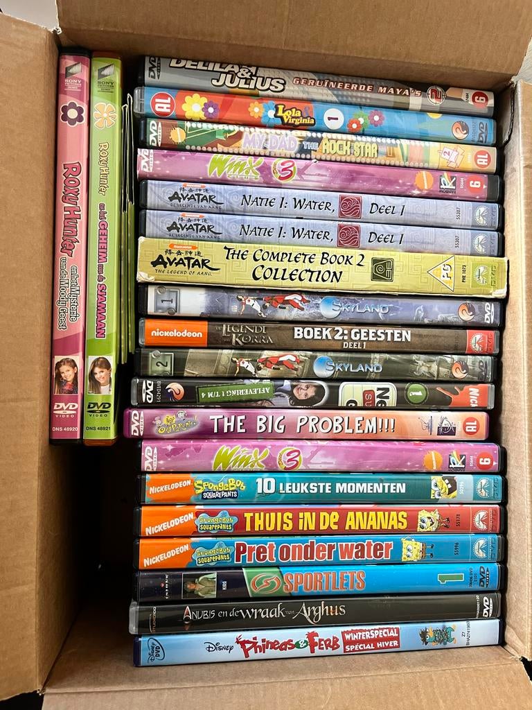 Nickelodeon dvd’s: Winx, Avatar, SpongeBob, Anubis, Cd's en Dvd's, Avontuur, Gebruikt, Alle leeftijden, Boxset