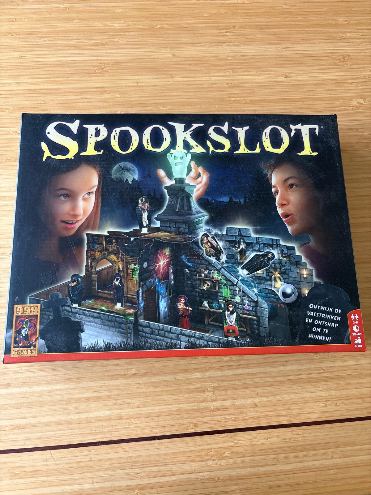 Spookslot Bordspel - Ontsnap aan de Valstrikken!, Drie of vier spelers, Ophalen of Verzenden, Gebruikt