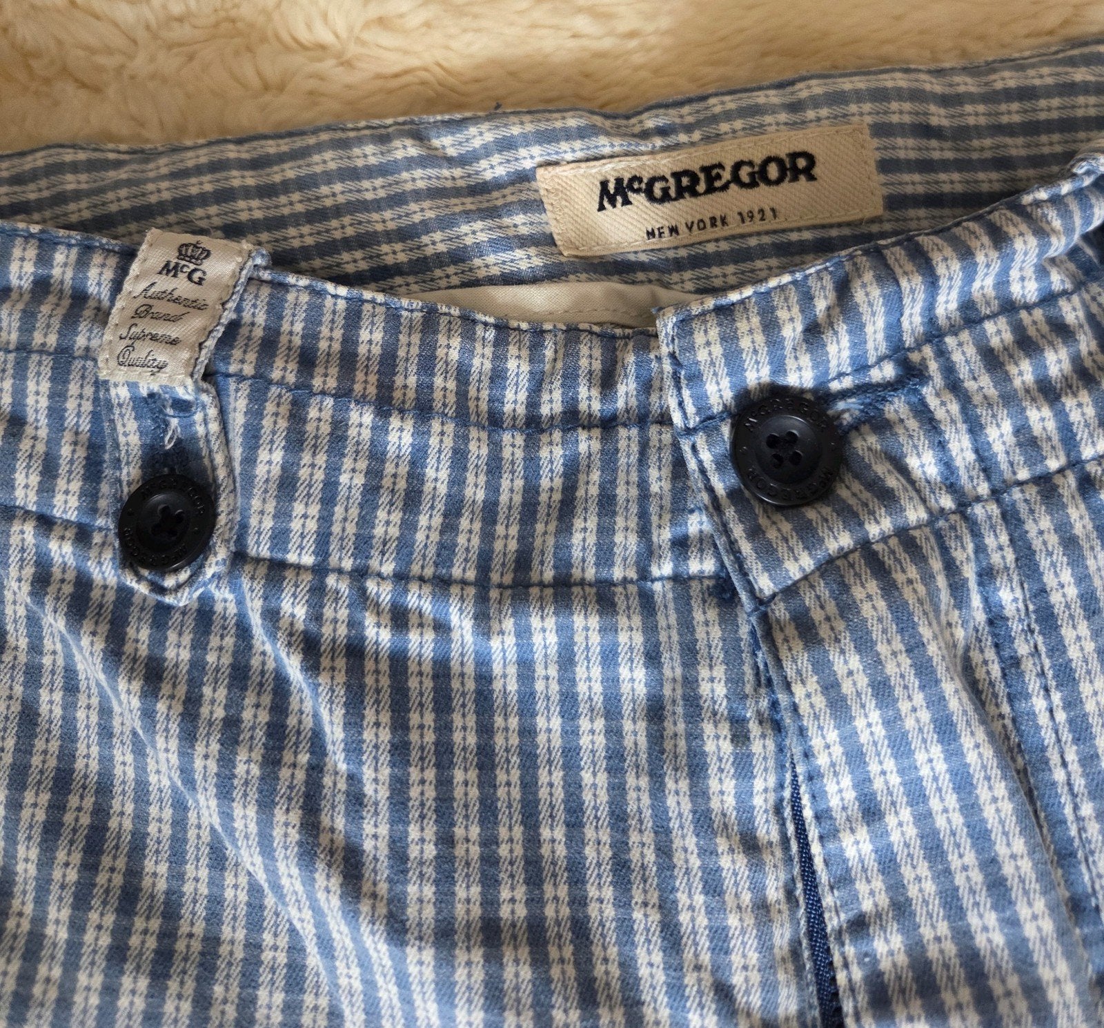 Korte heren broek maat 50 (33), McGregor, Ophalen of Verzenden, Zo goed als nieuw, Blauw, McGregor
