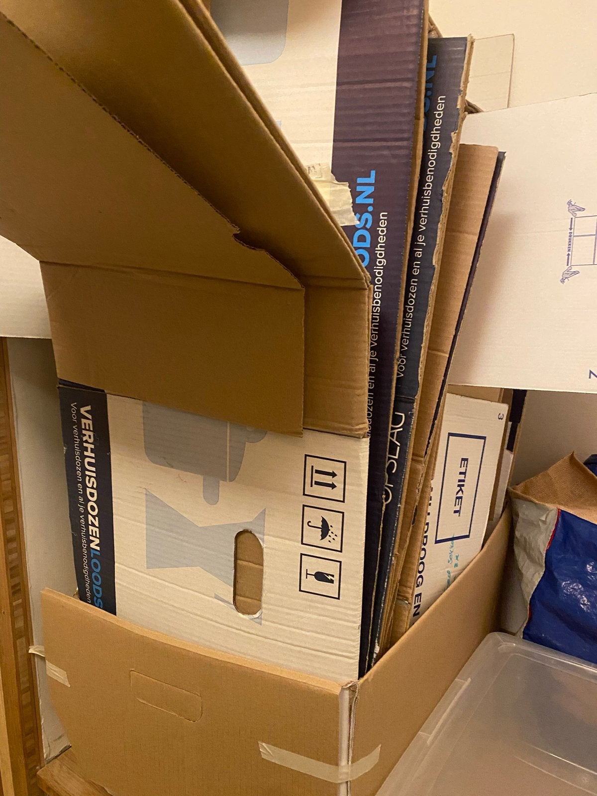 28 verhuisdozen (Boxx Opslag & IKEA), Ophalen, Gebruikt, Overige materialen, Minder dan 50 cm