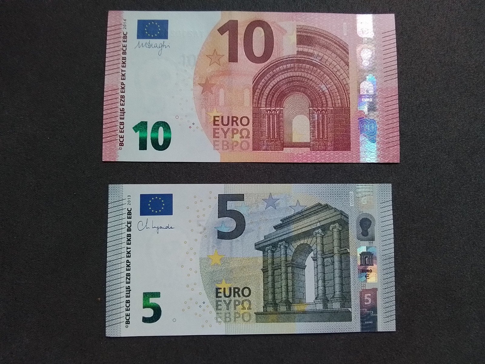 10 eurobiljet 2014 nog nooit in omloop geweest, Postzegels en Munten, Bankbiljetten | Europa | Eurobiljetten, Ophalen of Verzenden