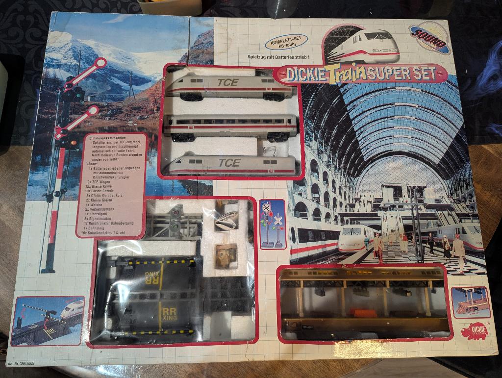 Dickie Train Super Set Compleet in Doos, Treinset, Gelijkstroom, Zo goed als nieuw, Ophalen