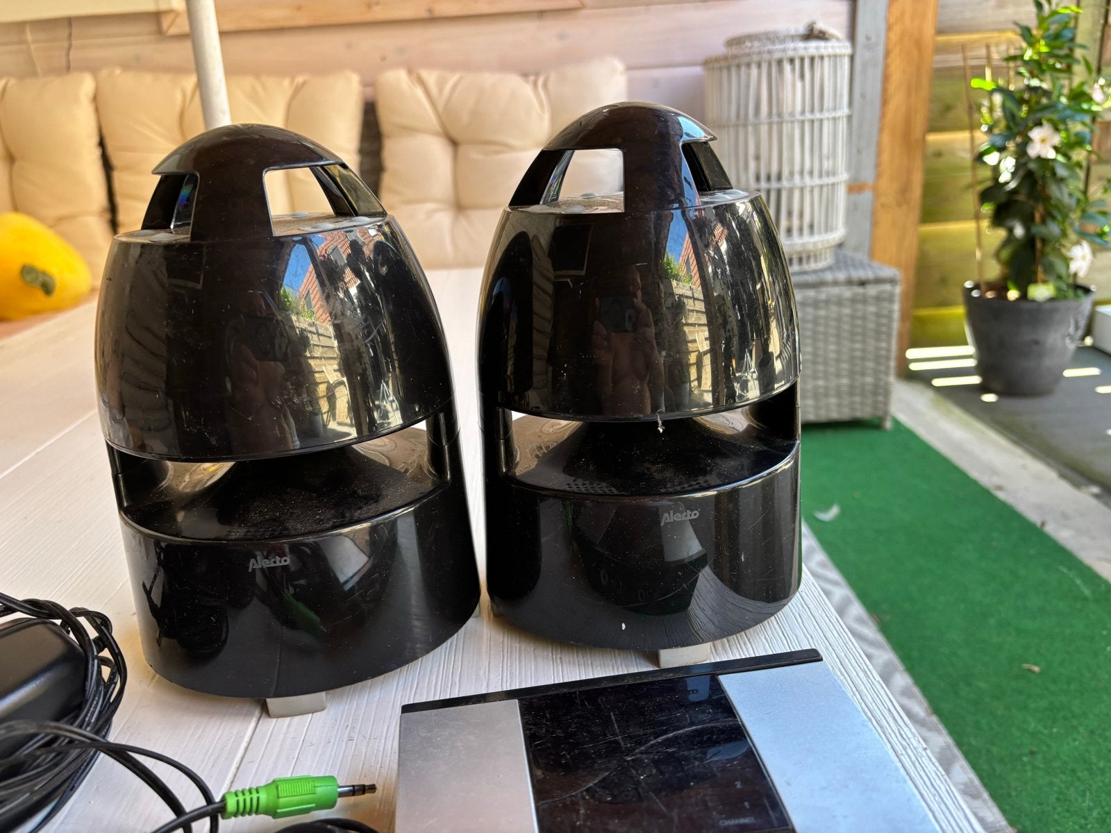 Alecto DSS-30 Draadloze Tuinspeakers met Verlichting, Audio, Tv en Foto, Luidsprekers, Ophalen of Verzenden, Gebruikt, Minder dan 60 watt