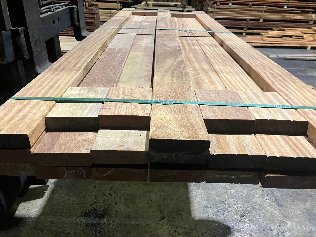 vlonderplanken-terrasplanke-planken-Hardhout-Cumaru-35x120mm, Ophalen, Nieuw, Hardhout, 250 cm of meer