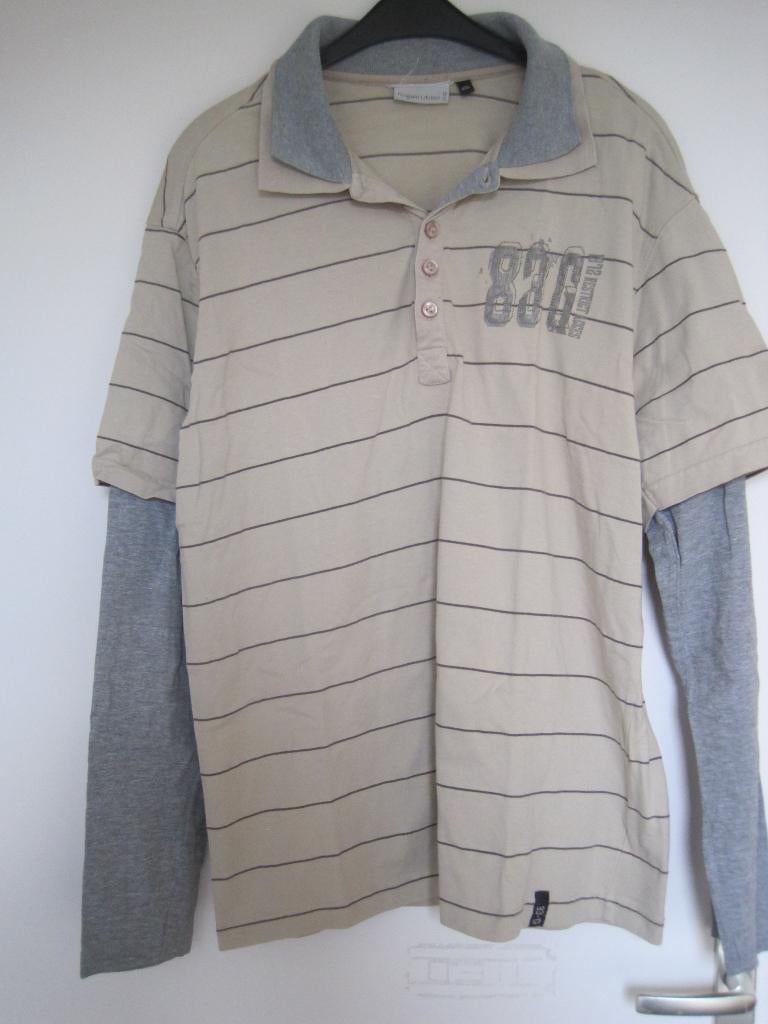 117 - polo longsleeve XXL van Angelo Litrico, Verzenden, Angelo Litrico, Beige, Overige maten