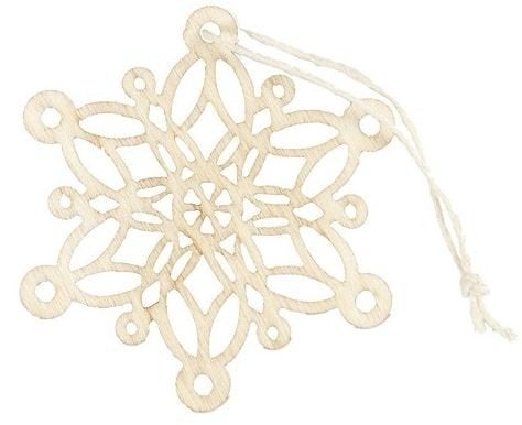 Made of Wood houten hangende ornament Ø 6,7 cm dikte 2 mm, ., Nieuw, ., Kerstmis