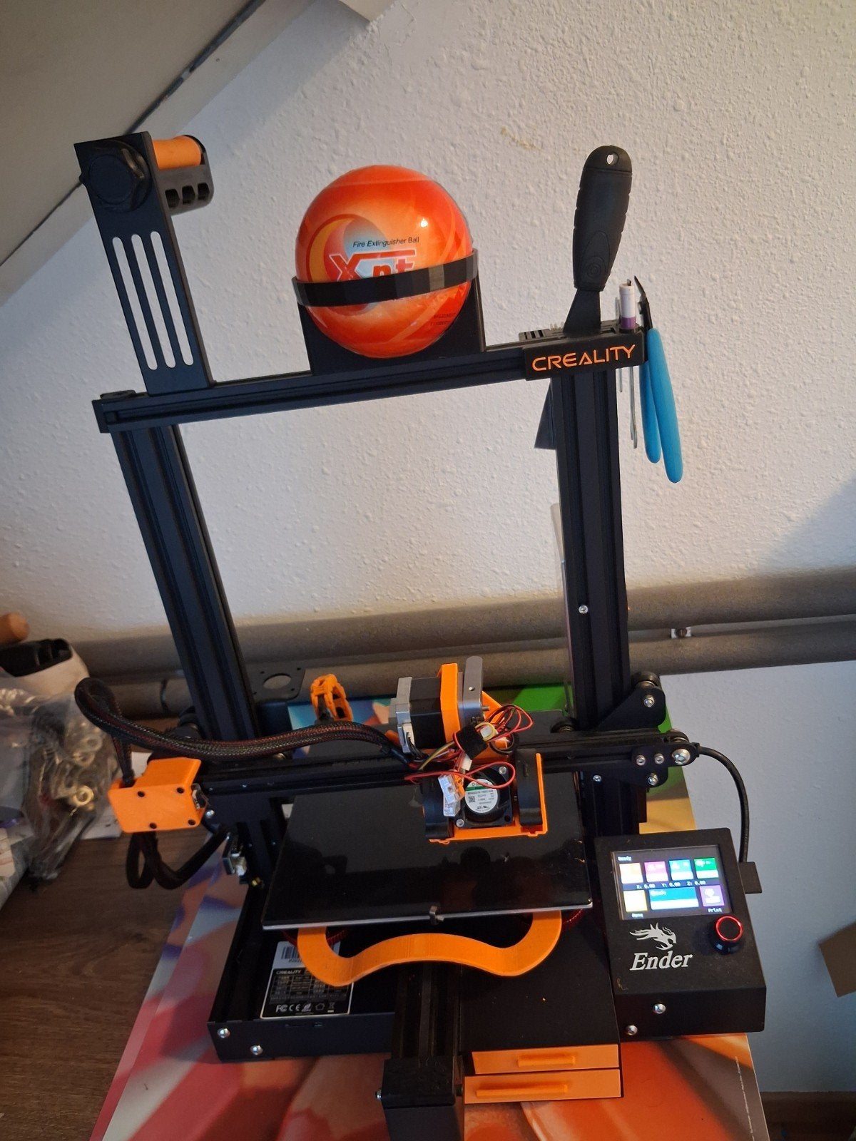 Ender 3 3D-printer met uitgebreide upgrades en extra's, Gebruikt, Ophalen of Verzenden, Filament, Creality