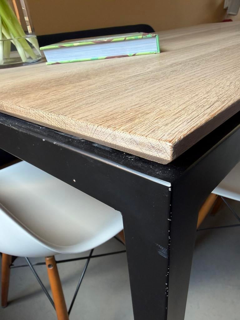 Metaform S16 eettafel eiken 170x80, Huis en Inrichting, Tafels | Eettafels, Ophalen, Gebruikt, Eikenhout, 50 tot 100 cm