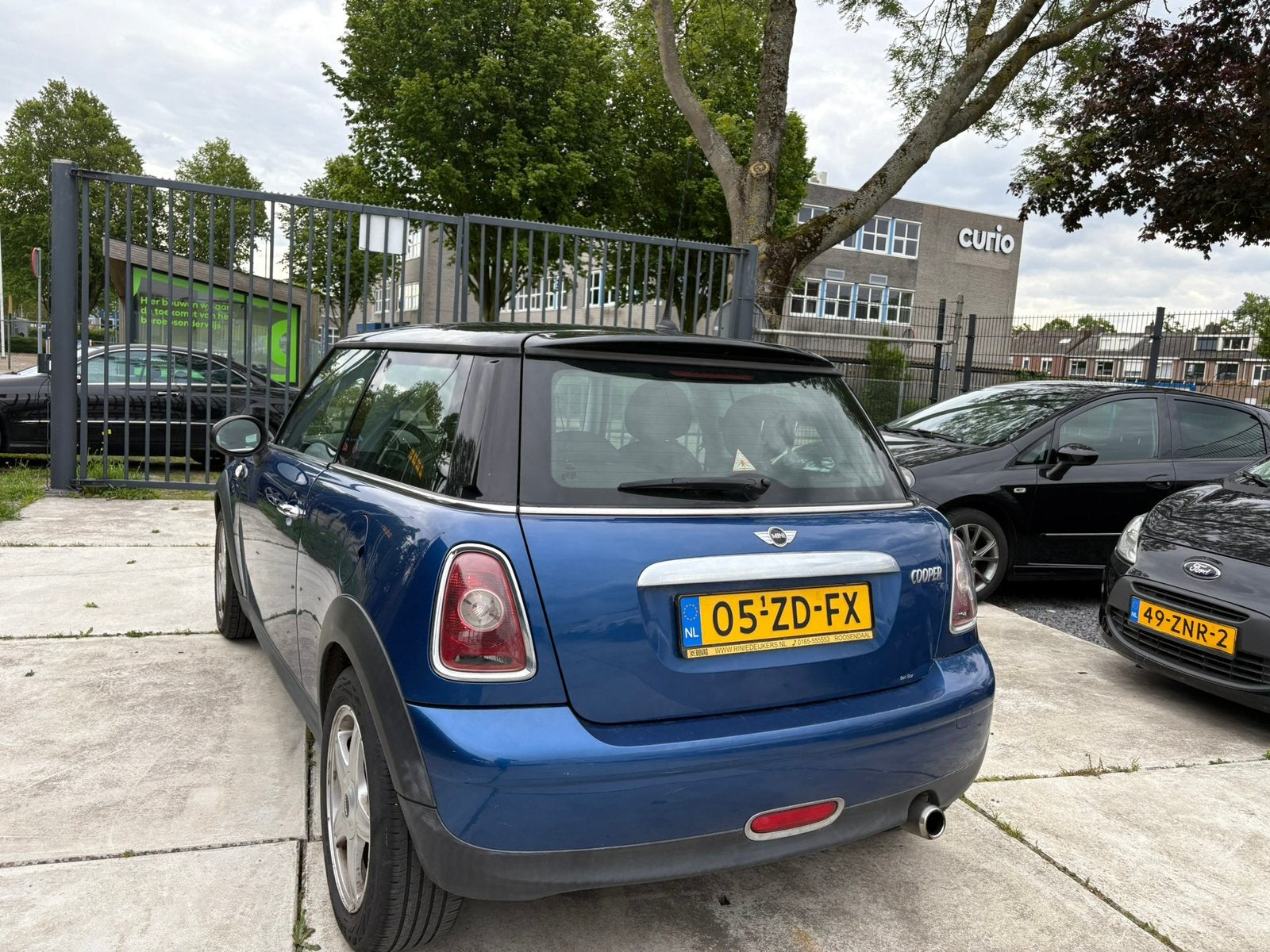 Mini 1.6 16V Cooper Leer 2008 Blauw & Sport, Auto's, Voorwielaandrijving, 750 kg, 4 cilinders, Origineel Nederlands