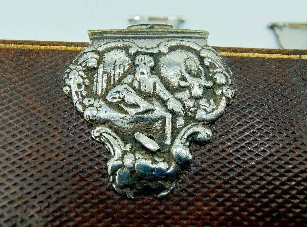 19e-eeuwse Bijbel met dubbel zilveren slot (4 evangelisten), Antiek en Kunst, Verzenden