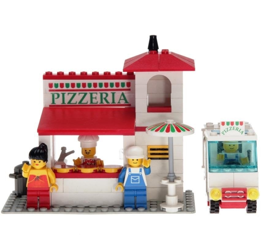 LEGO Classic Town 6350 Pizza To Go (compleet), Overige thema's, Lego, Ophalen of Verzenden, Zo goed als nieuw