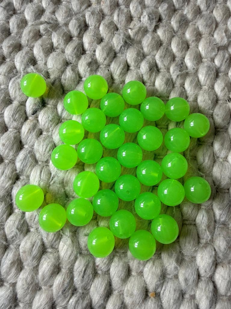33 kralen neon groen 16 mm acryl, Ophalen of Verzenden, Nieuw, Kraal