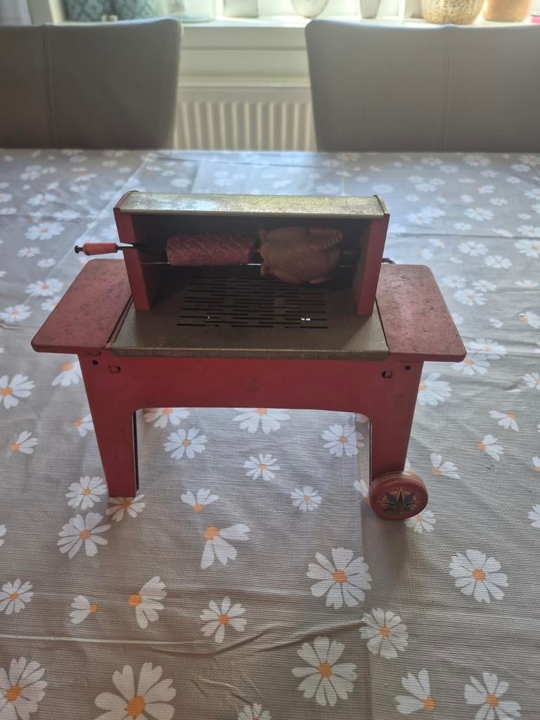 Unieke Vintage Blikken Speelgoed BBQ Grill - Jaren 60 -, Ophalen of Verzenden, Gebruikt, Jongen of Meisje