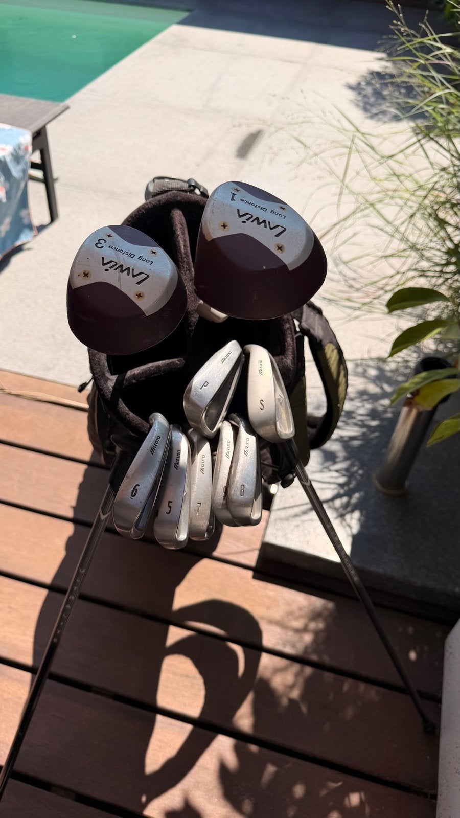 Golfset: Mizuno Irons, Lawia Drivers en Callaway tas, Sport en Fitness, Golf, Ophalen, Gebruikt, Set, Mizuno