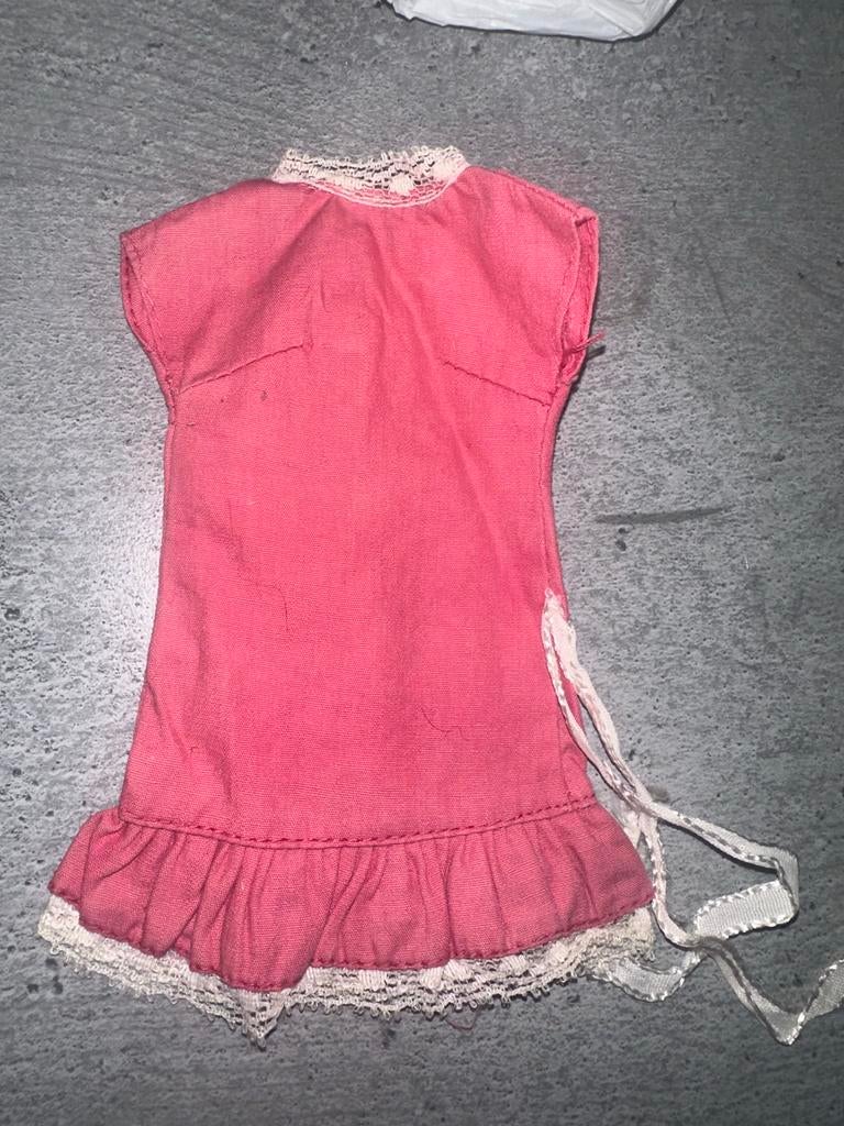 747 Vintage Barbie Jurk - Roze met Kant, Ophalen of Verzenden, Zo goed als nieuw