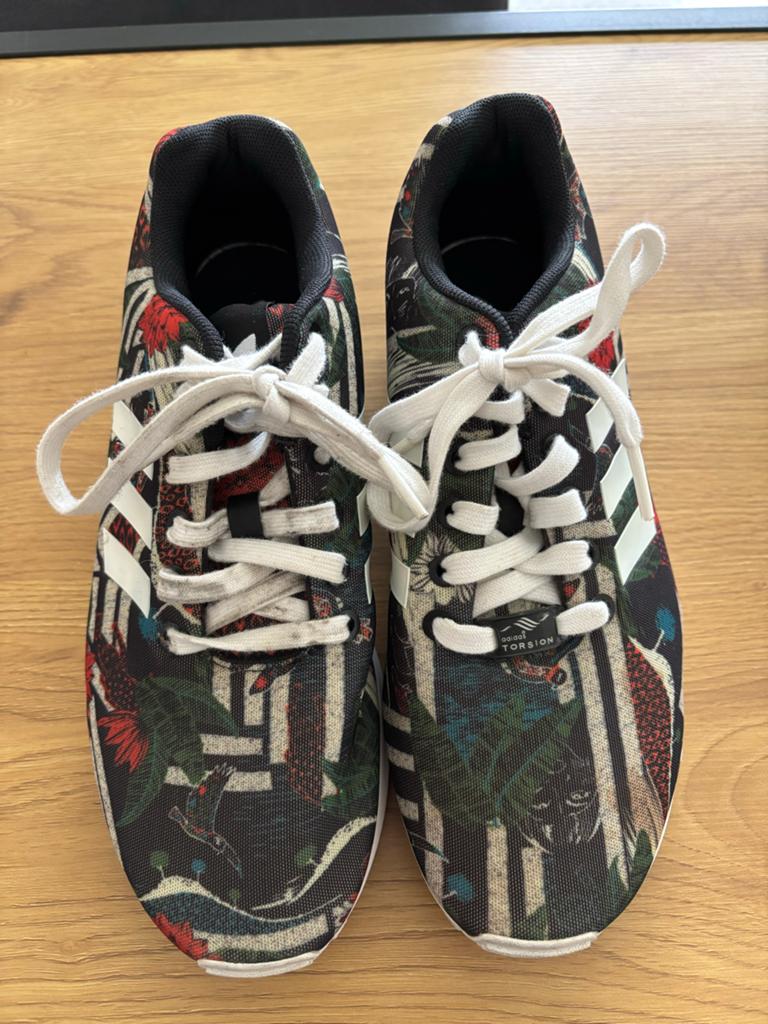 Adidas ZX Flux sneakers met bloemenprint - Maat 39.5/40, Ophalen of Verzenden, Gedragen, Overige kleuren, Sneakers of Gympen