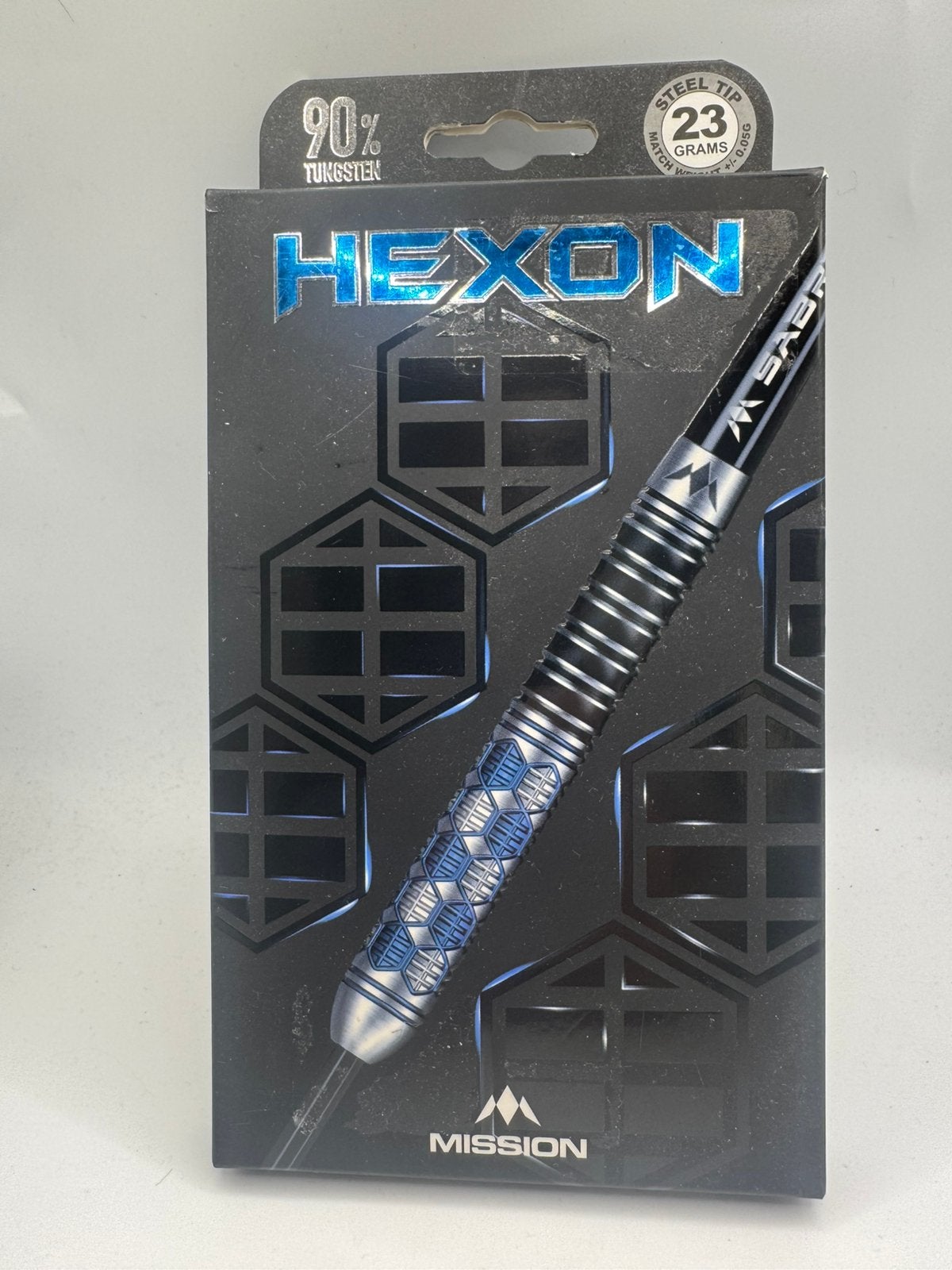 Mission Hexon Blue 23 Gram Dartpijlen, Ophalen of Verzenden, Zo goed als nieuw, Nvt, Pijlen