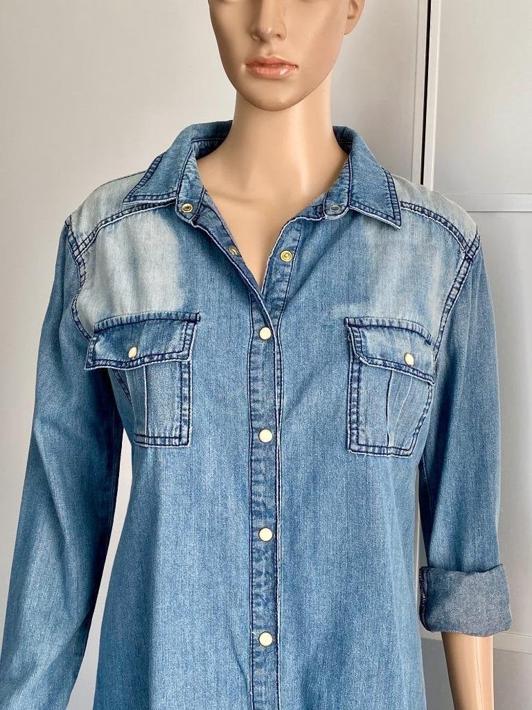 i173 spijkerjurk maat 38=M jurk jurkje jeans spijker blauw, Kleding | Dames, Jurken, Maat 38/40 (M), Blauw, Ophalen of Verzenden