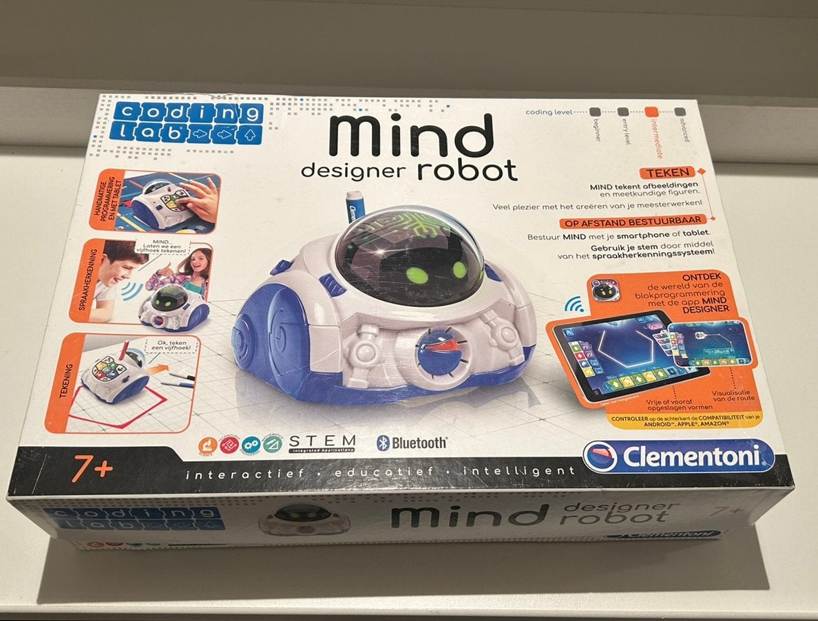 Mind designer Robot Clementoni, Kinderen en Baby's, Speelgoed | Educatief en Creatief, Verzenden, Gebruikt, Puzzelen, Met licht