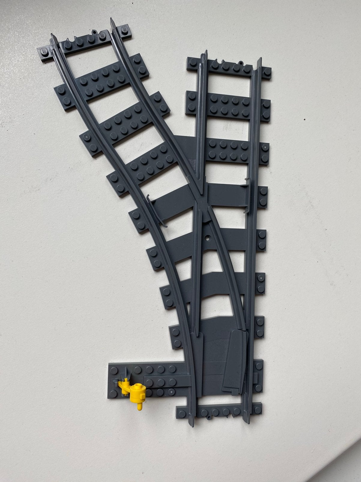 Lego rails 1x wissel links, Ophalen of Verzenden, Zo goed als nieuw