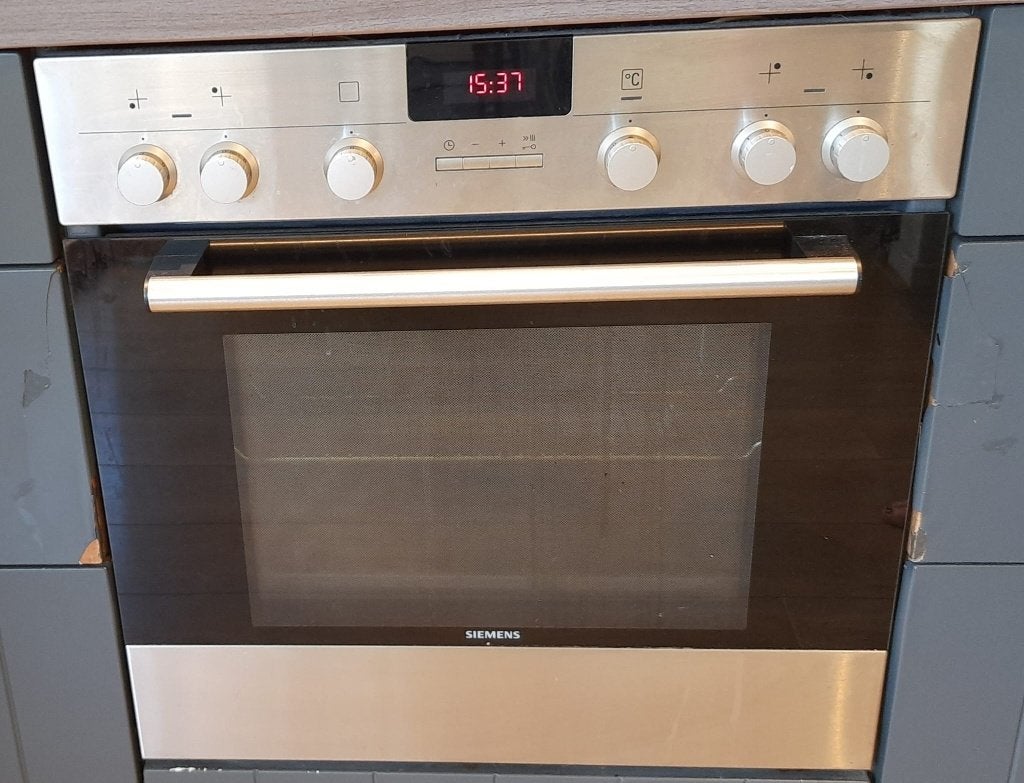 Inbouwoven Siemens met keramische kookplaat, Ophalen, Gebruikt, Oven, Hete lucht