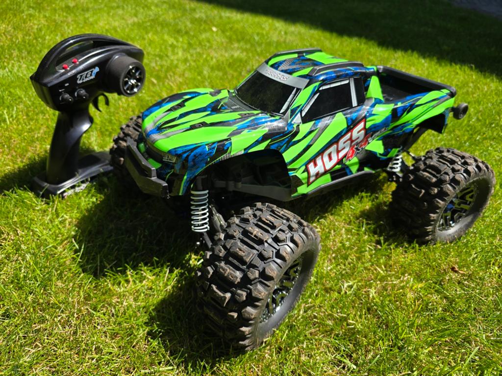 Traxxas Hoss Stampede 4x4 VXL 3s Groen, Hobby en Vrije tijd, Modelbouw | Radiografisch | Auto's, Elektro, Auto offroad, Ophalen of Verzenden