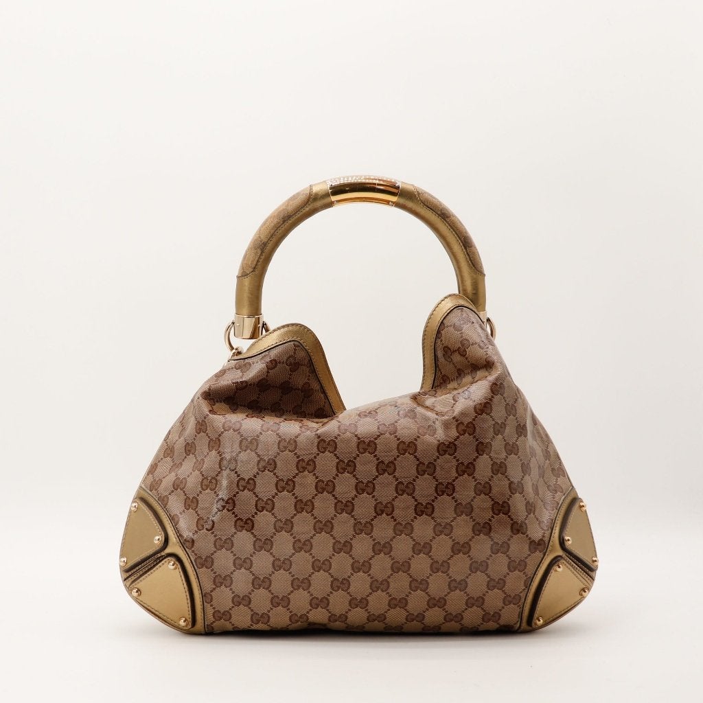 Gucci Indy in goud hobotas, Verzenden, Gebruikt, Overige kleuren, Overige typen