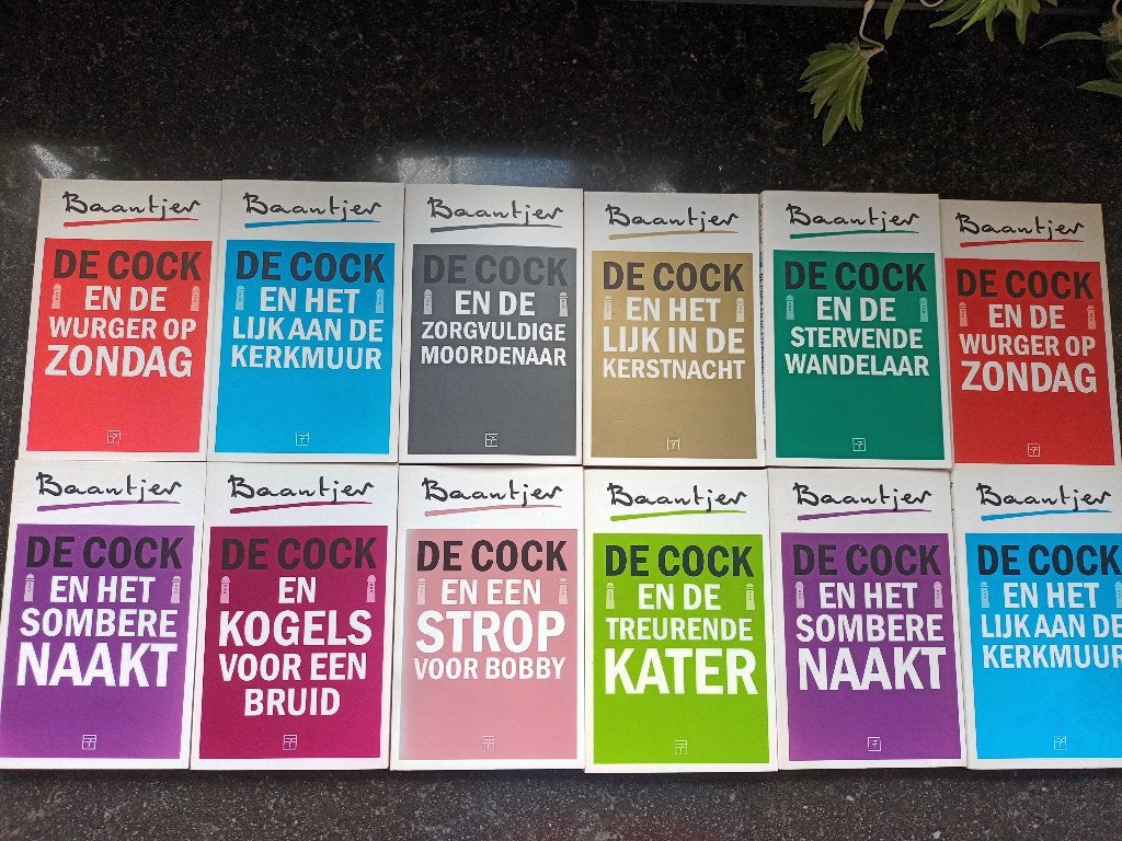 12x Baantjer boeken van de reeks met "de frisse uitstraling", Ophalen of Verzenden