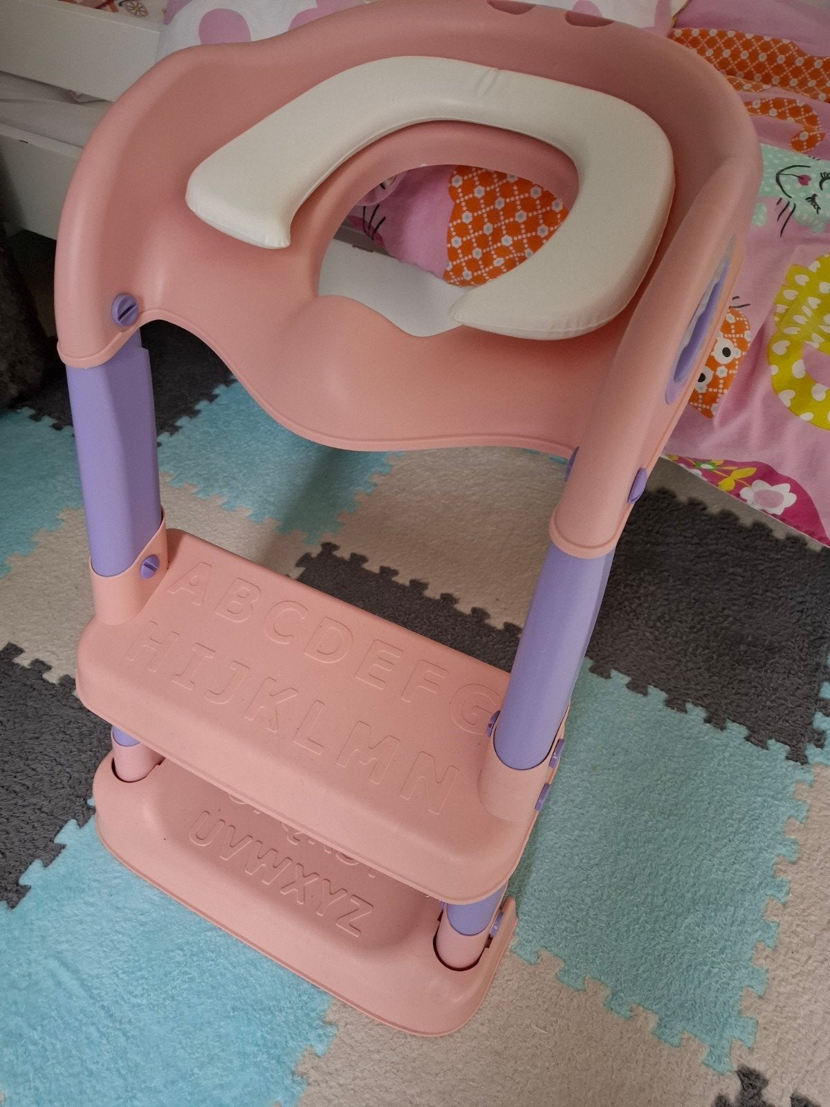 WC verkleiner met opstapje - Roze/Paars, Ophalen